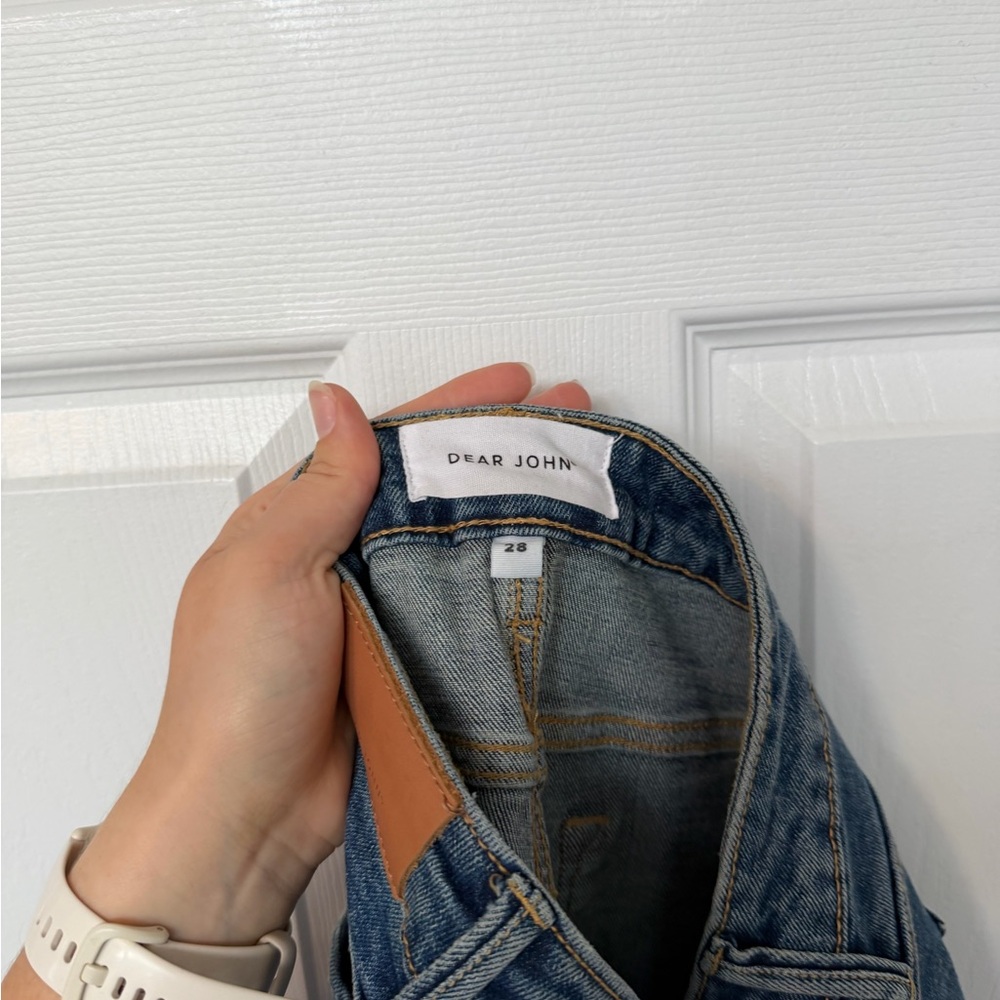 Dear John Blue Patchwork Flare Jeans - image 5